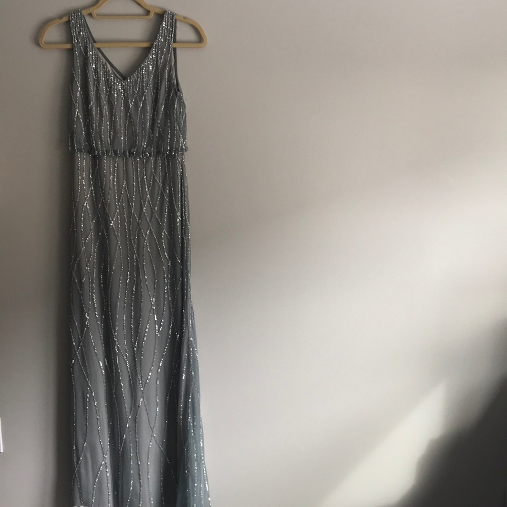 Anthropologie beaded gown